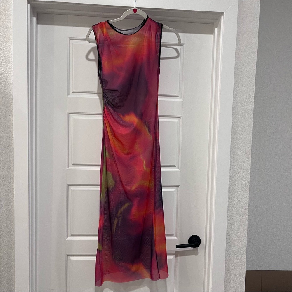 Elegant Multicolor Sleeveless Dress